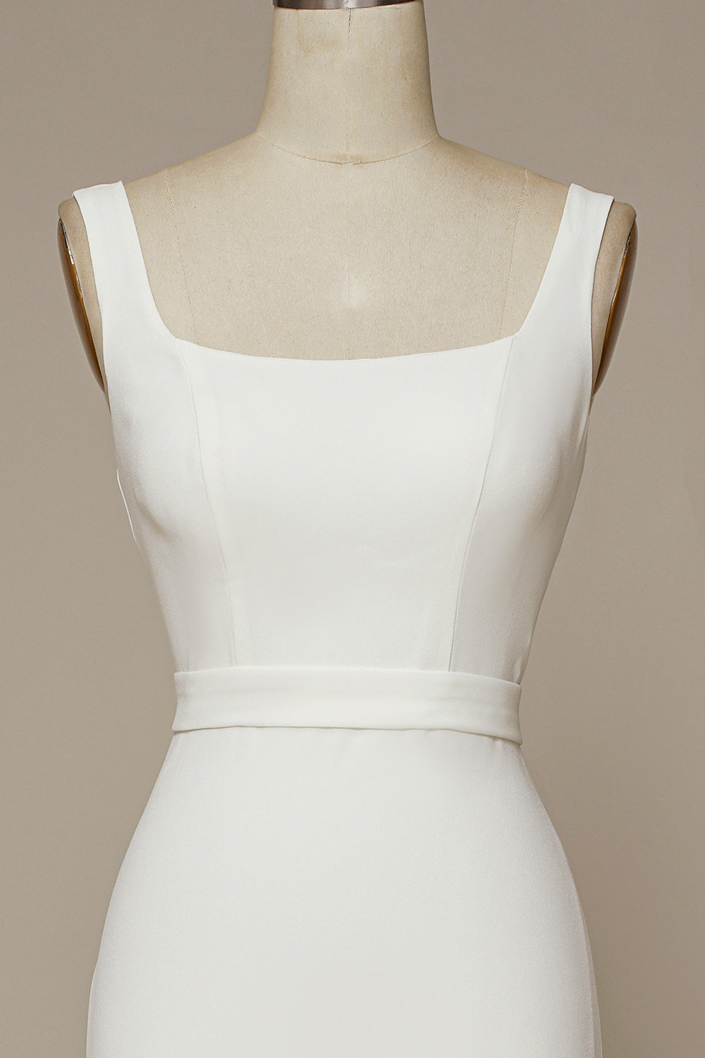 Mermaid Square Neck Wedding Dress