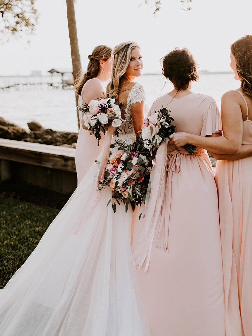 Fabulous Chiffon Floor-length Multi-choice Bridesmaid Dresses With Pleats