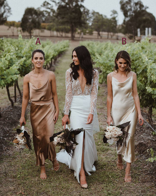 Excellent Taffeta Sheath Bridesmaid Dresses Spaghetti Straps Short Gowns 2 Types