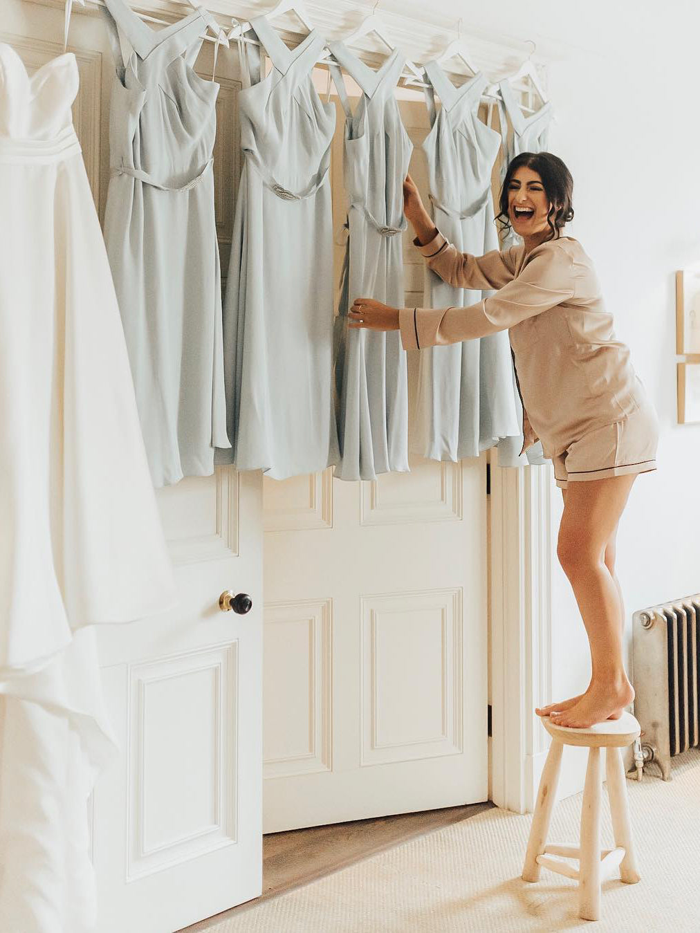 Amazing A-line Halter Pleated Chiffon Sleeveless Bridesmaid Dresses