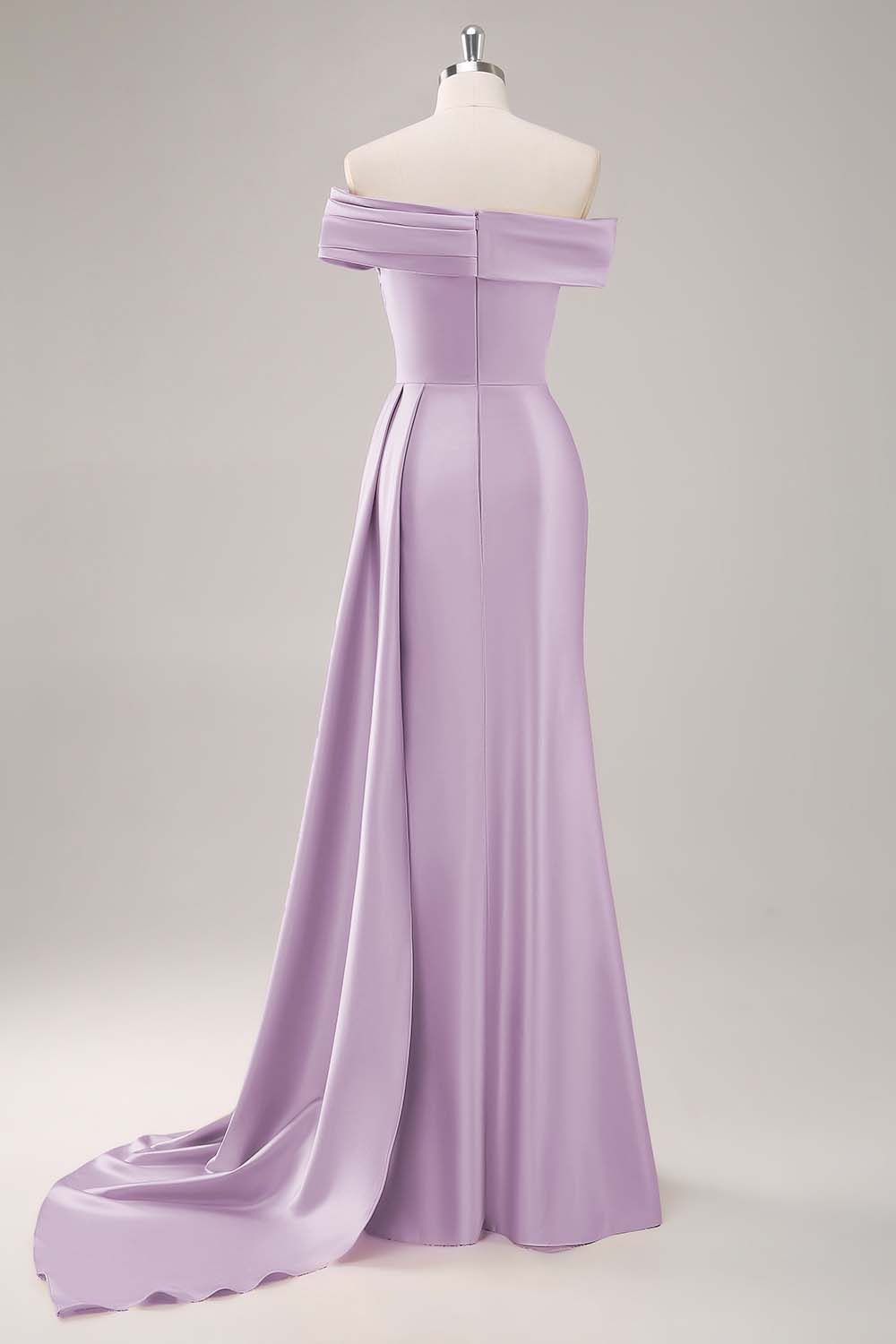 Dusk Sheath One Shoulder Long Formal Dress with Streamer