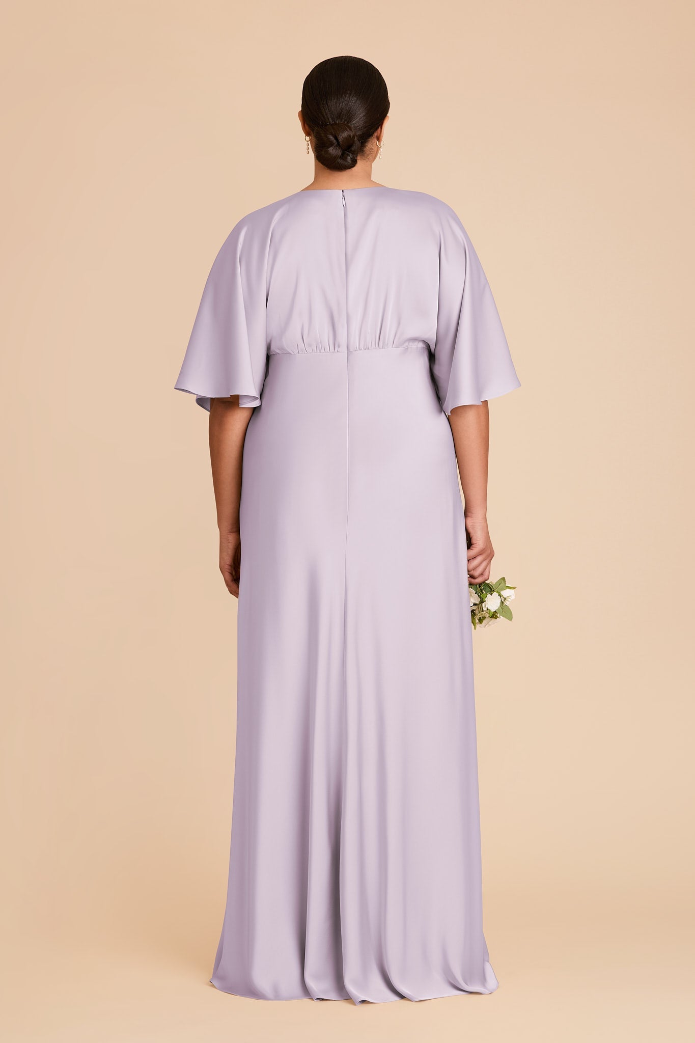Shyla Matte Satin Dress - Dusty Lilac