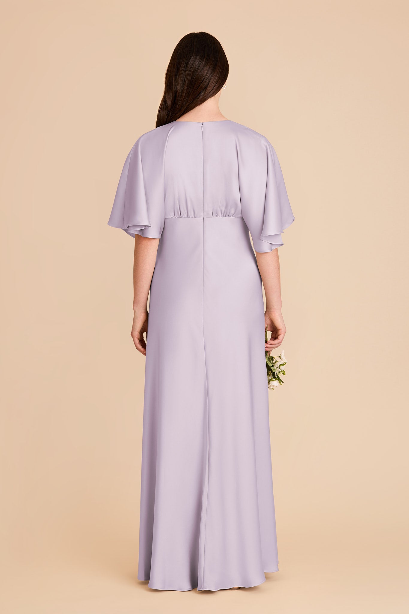 Shyla Matte Satin Dress - Dusty Lilac