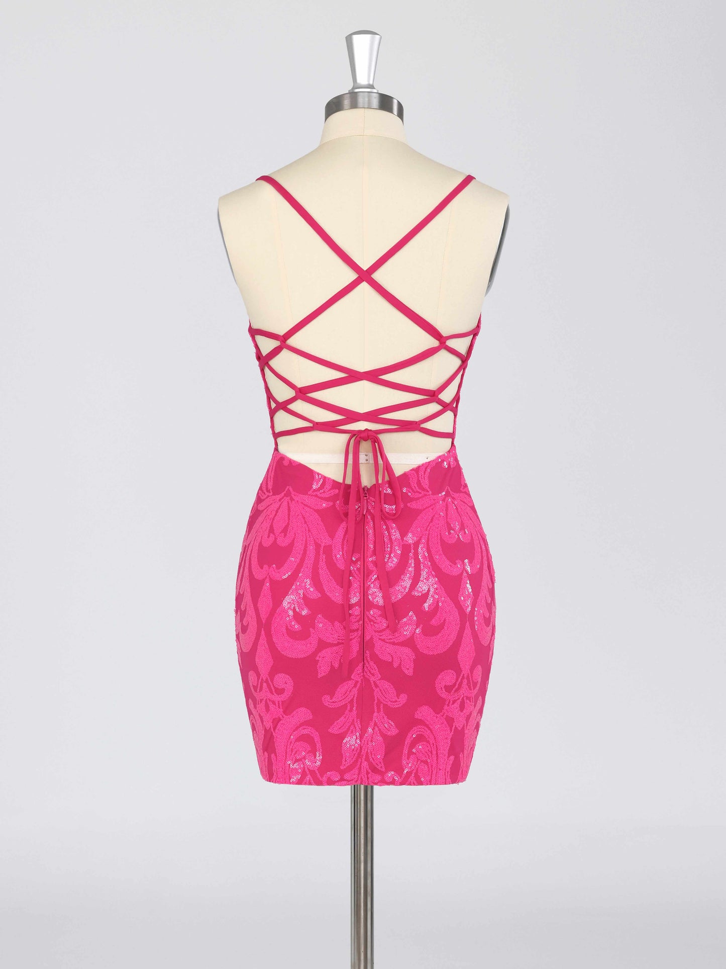 Elira V-Neck Sleeveless Mini Sequin Homecoming Dresses