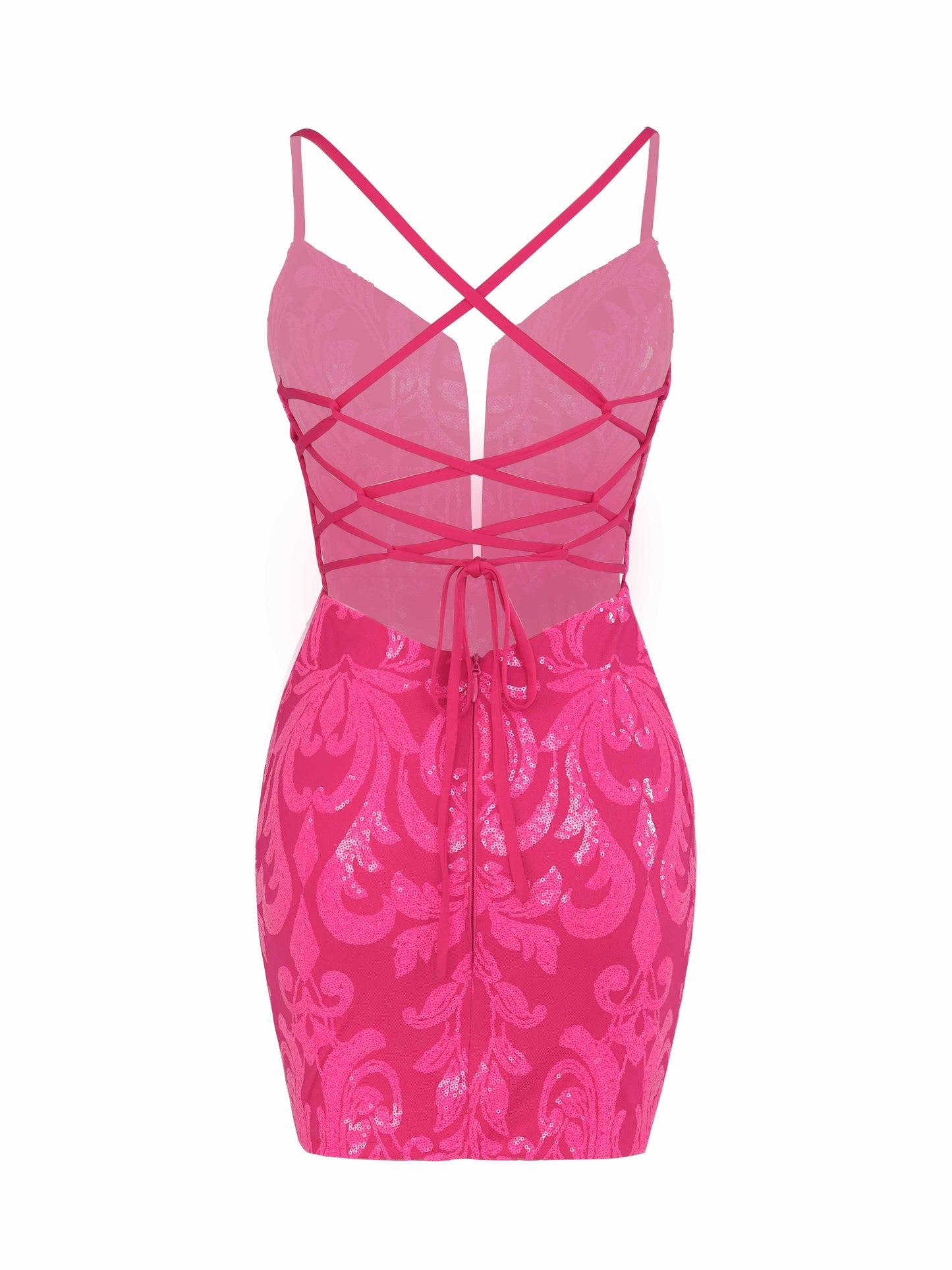 Elira V-Neck Sleeveless Mini Sequin Homecoming Dresses