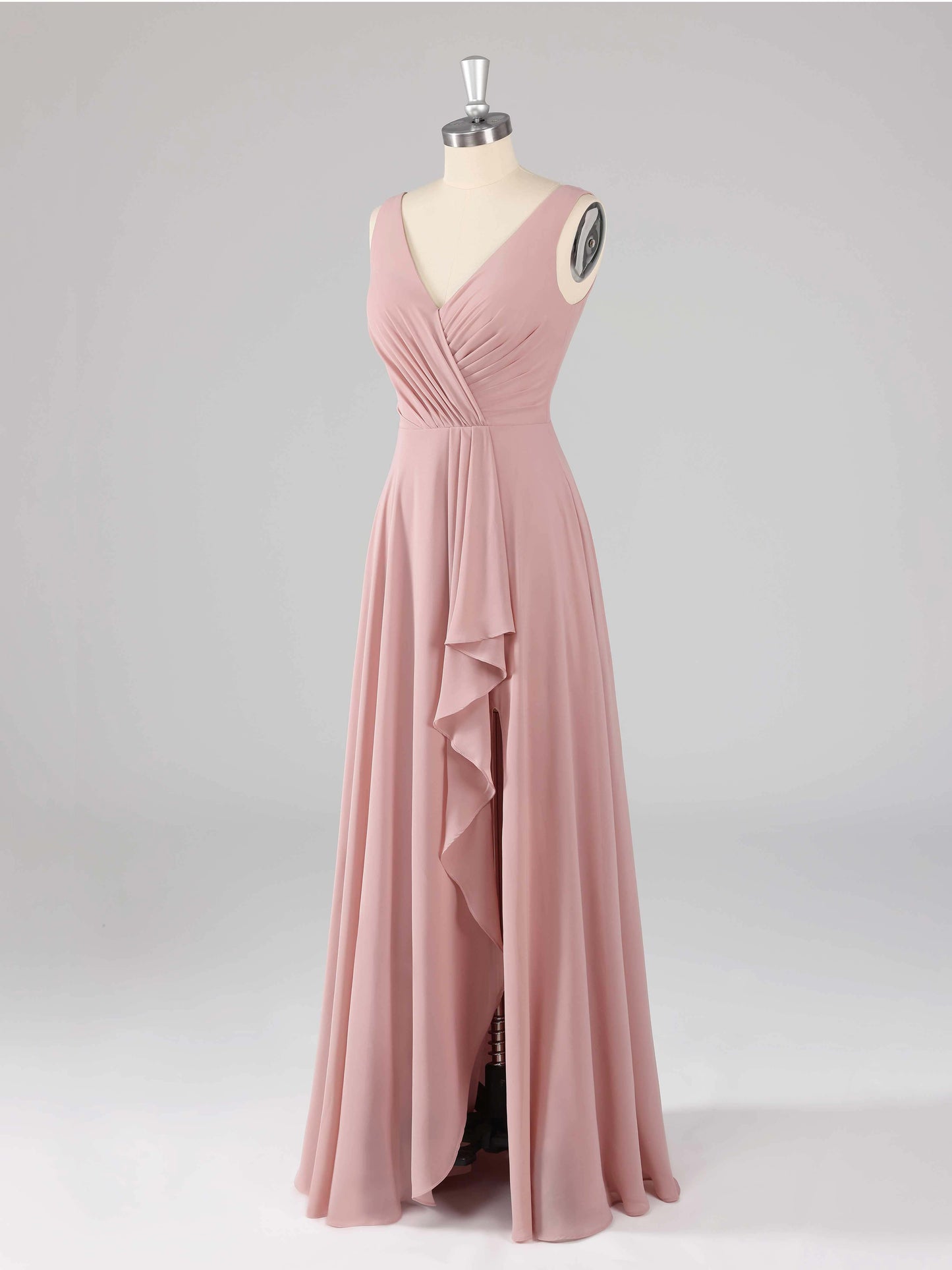 Lareina Trendy A-line Sleeveless Asymmetrical Bridesmaid Dresses