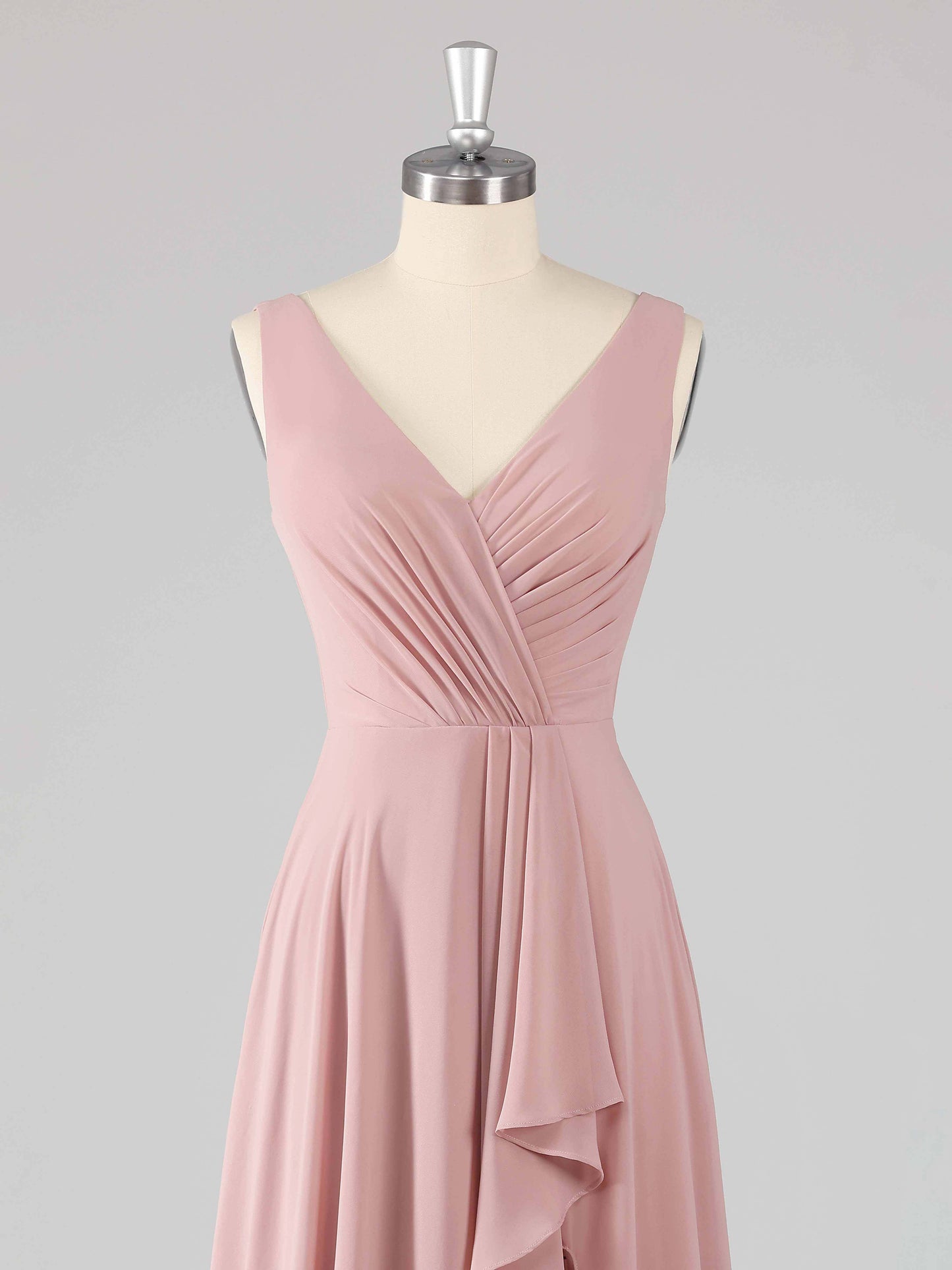 Lareina Trendy A-line Sleeveless Asymmetrical Bridesmaid Dresses