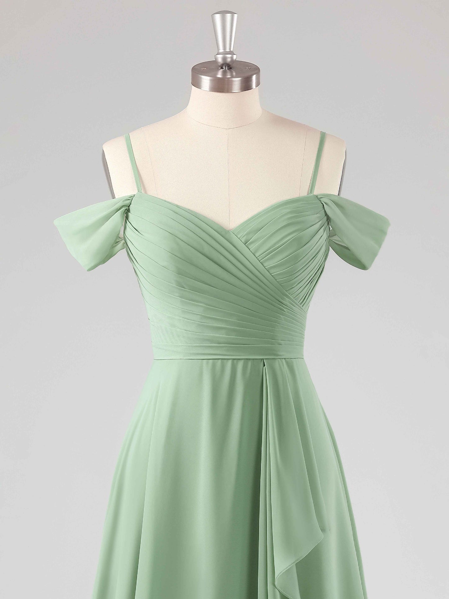 Lexie Classic Ruffles A-line Bridesmaid Dresses with Slit
