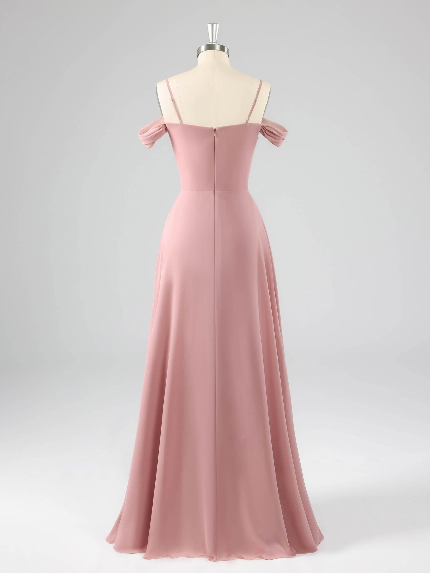 Livia Chic Off-The-Shoulder Ruffles A-line Bridesmaid Dresses