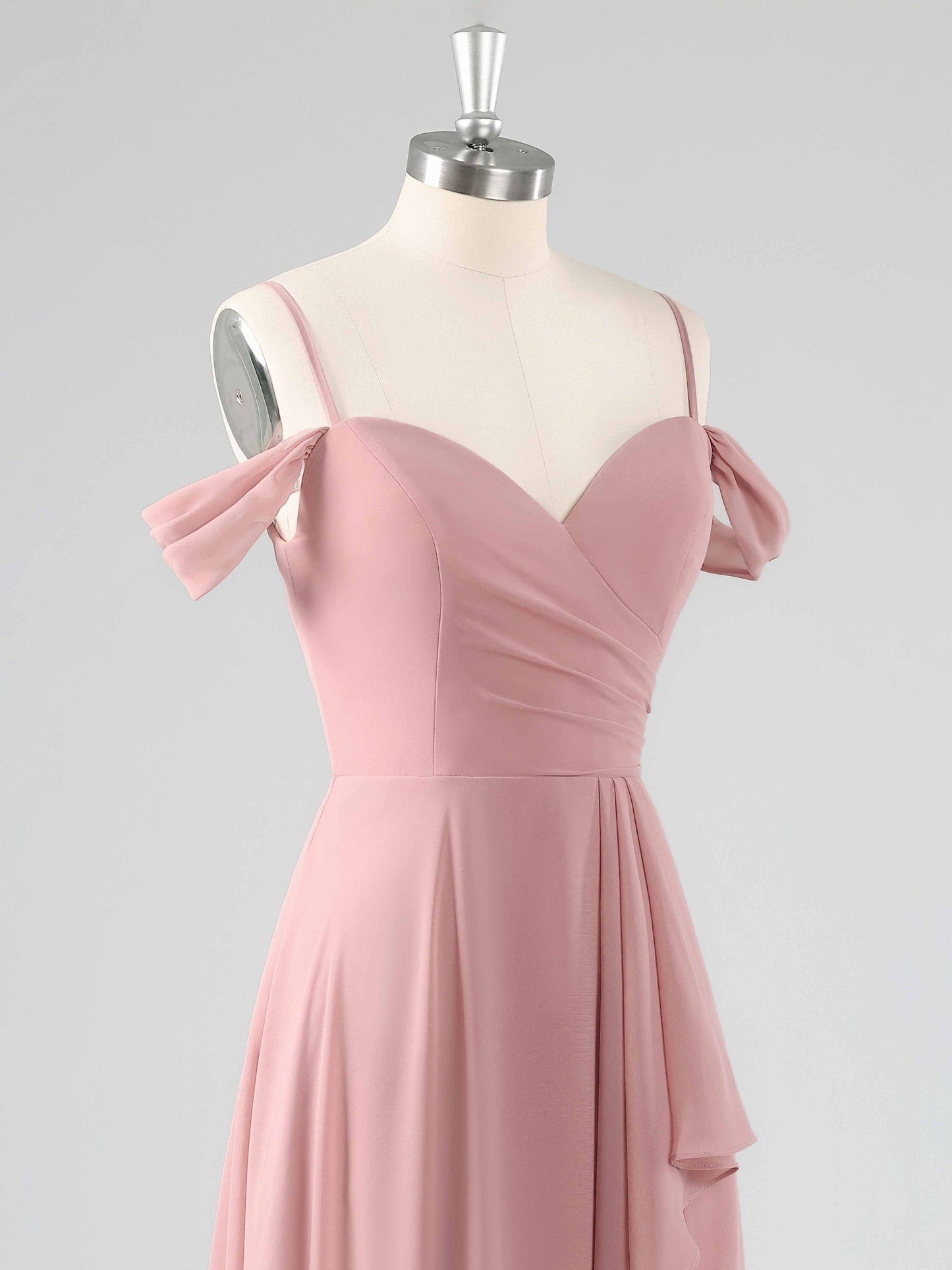 Livia Chic Off-The-Shoulder Ruffles A-line Bridesmaid Dresses