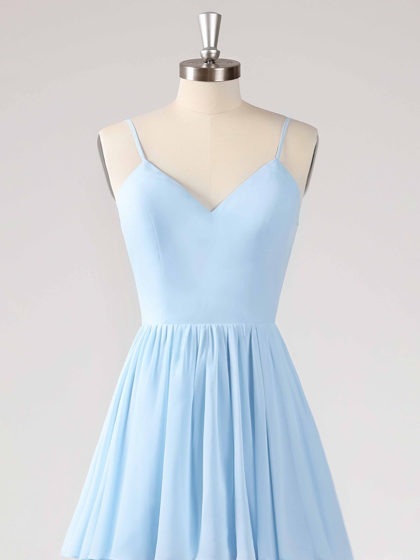 Lorelei Charming V Neck Tiered Chiffon Bridesmaid Dresses