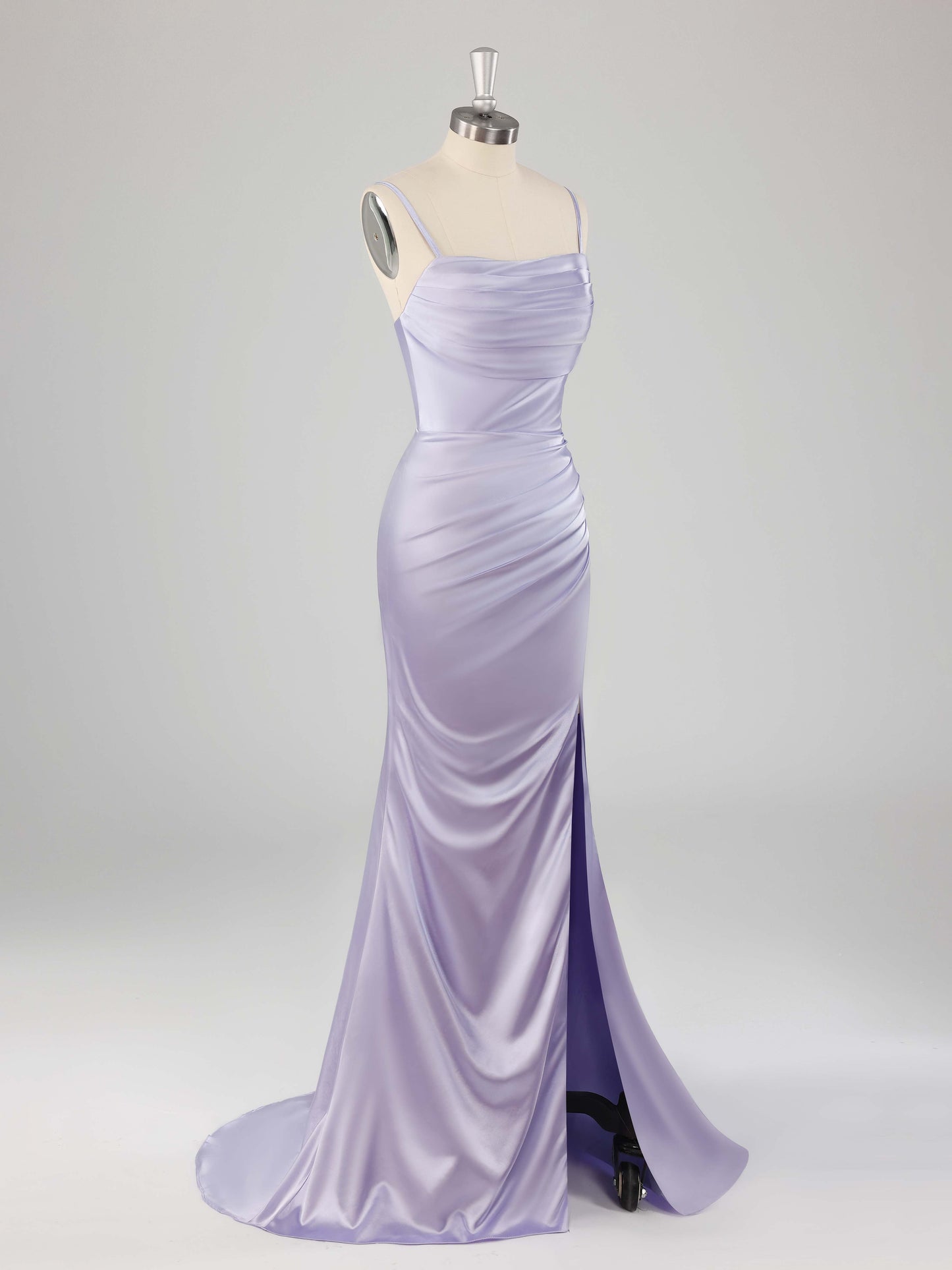 Loretta Sexy Square Long Mermaid Bridesmaid Dresses with Slit