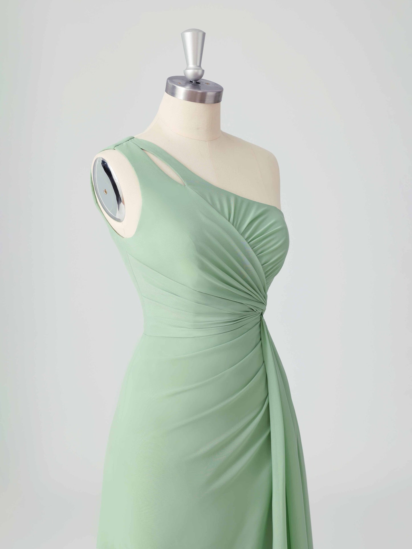 Lorina Chic One Shoulder Long Chiffon Bridesmaid Dresses