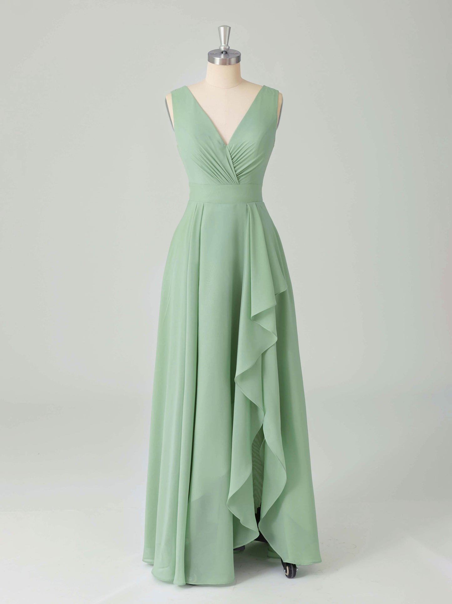 Lucina Charming Sleeveless A-line Bridesmaid Dresses with V Back