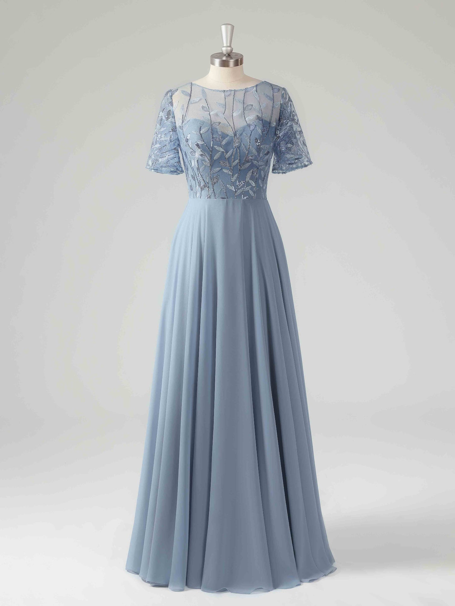 Malina Elegant Illusion A-line Mother of the Bride Dresses