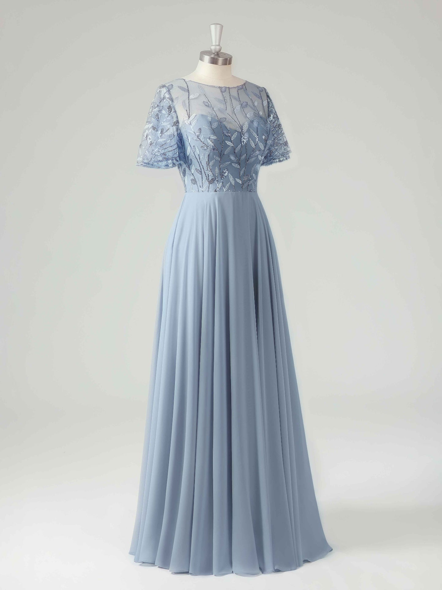 Malina Elegant Illusion A-line Mother of the Bride Dresses