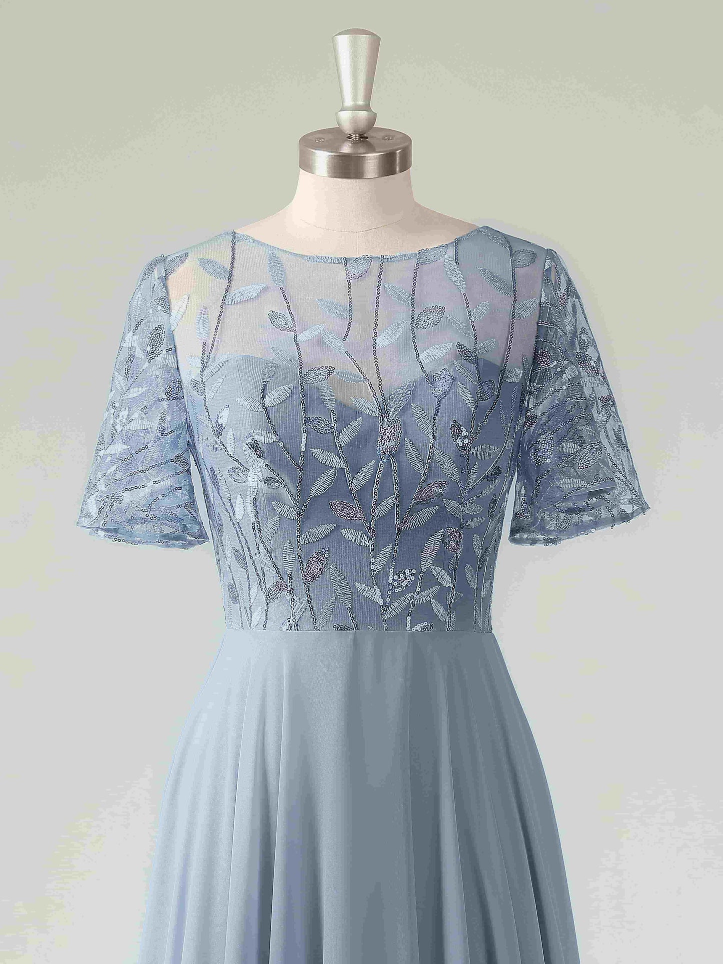 Malina Elegant Illusion A-line Mother of the Bride Dresses