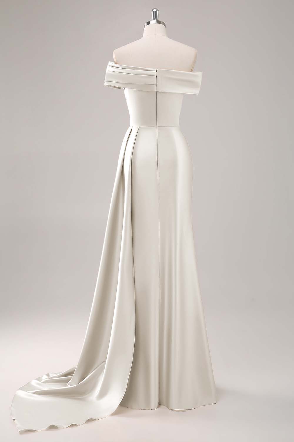 Dusk Sheath One Shoulder Long Formal Dress with Streamer