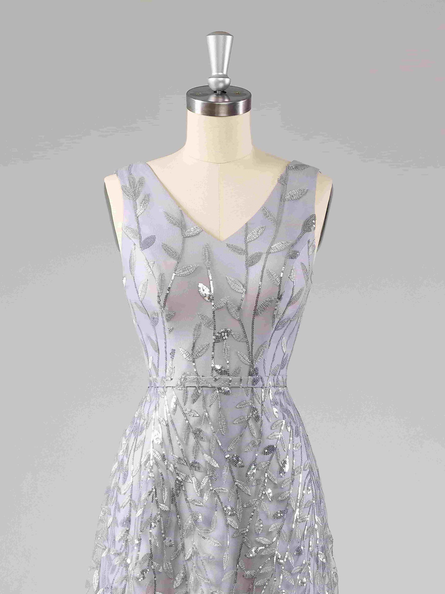 Veda Classic V-Neck A-line Formal Dresses with Sequins