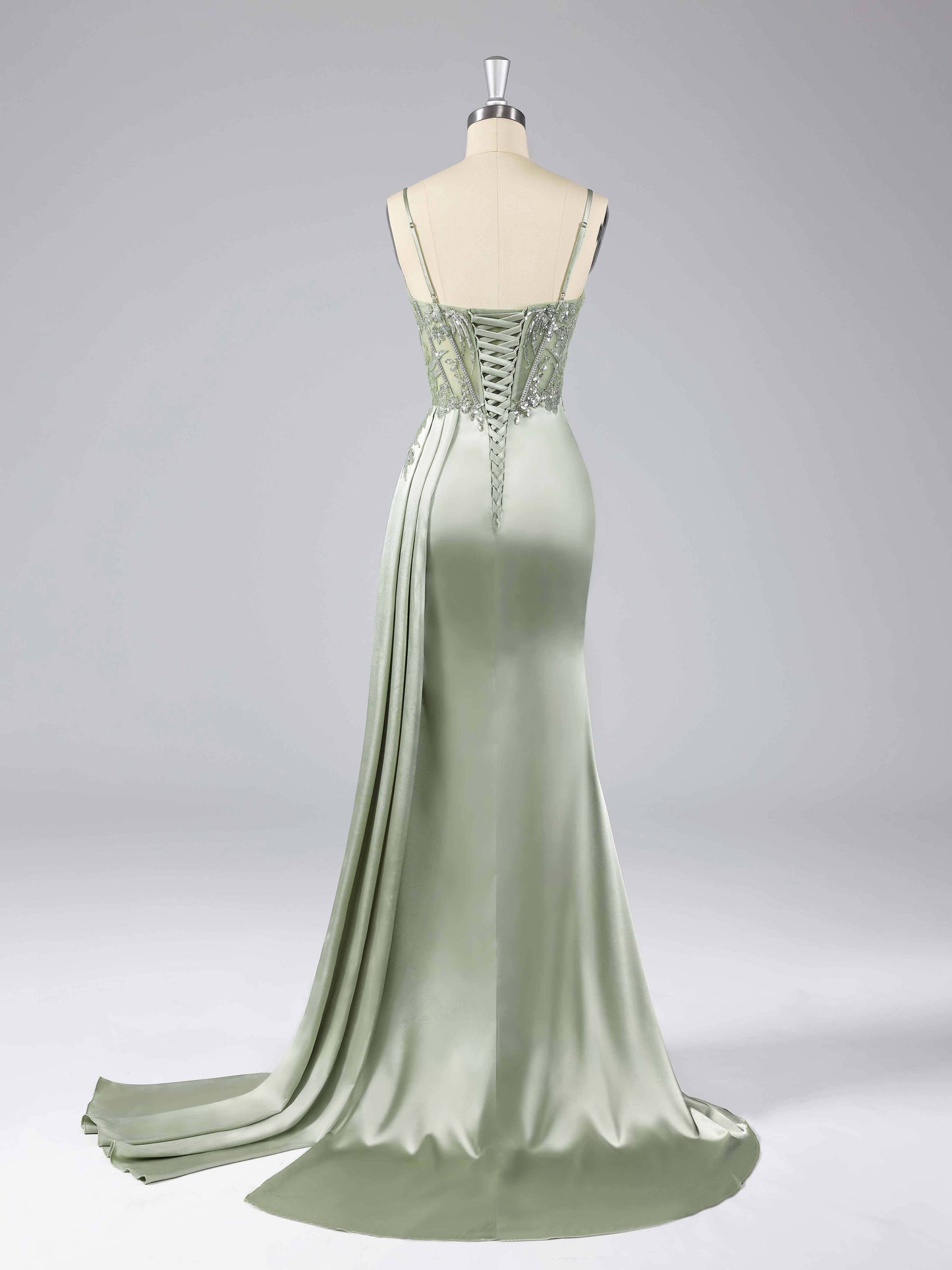 Verona Sweetheart Neckline Prom Dresses with Rhinestone Sequins
