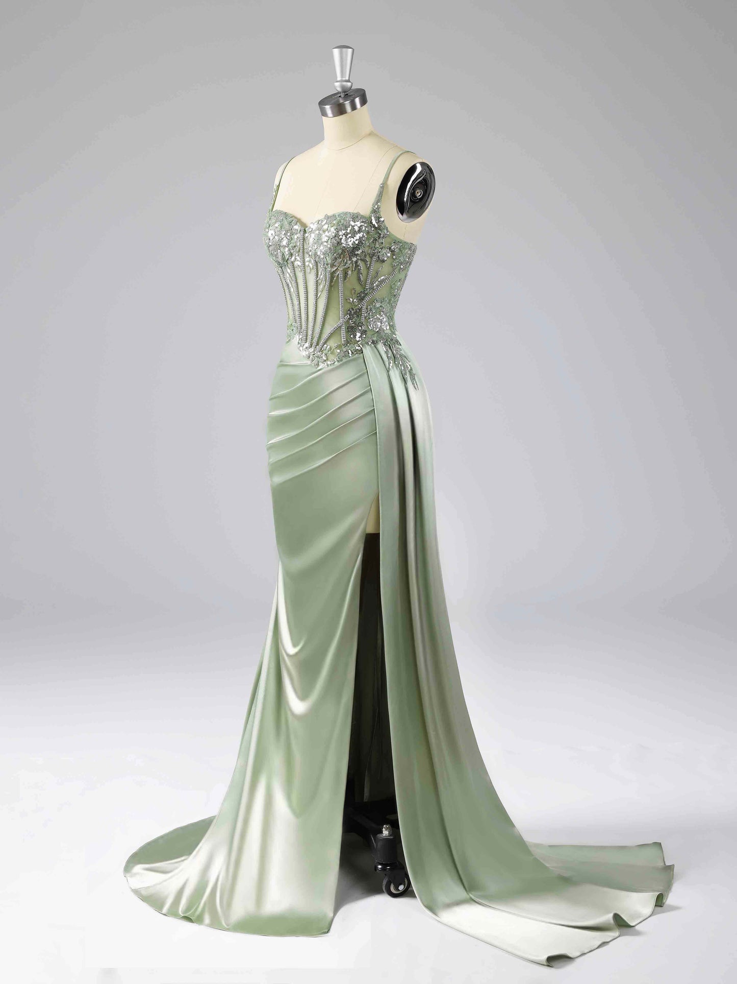Verona Sweetheart Neckline Prom Dresses with Rhinestone Sequins