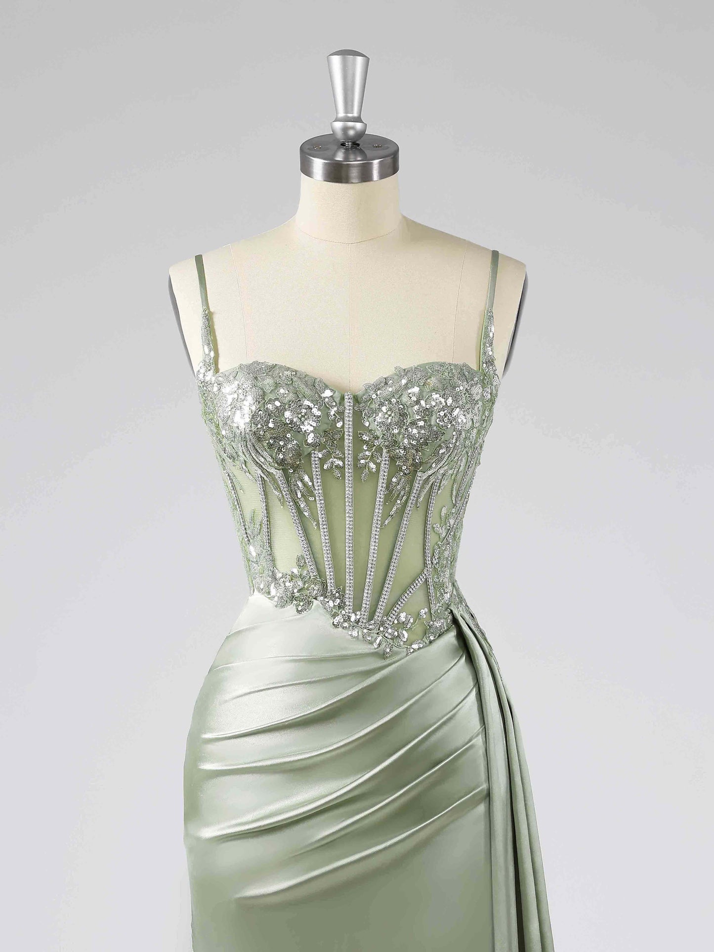 Verona Sweetheart Neckline Prom Dresses with Rhinestone Sequins
