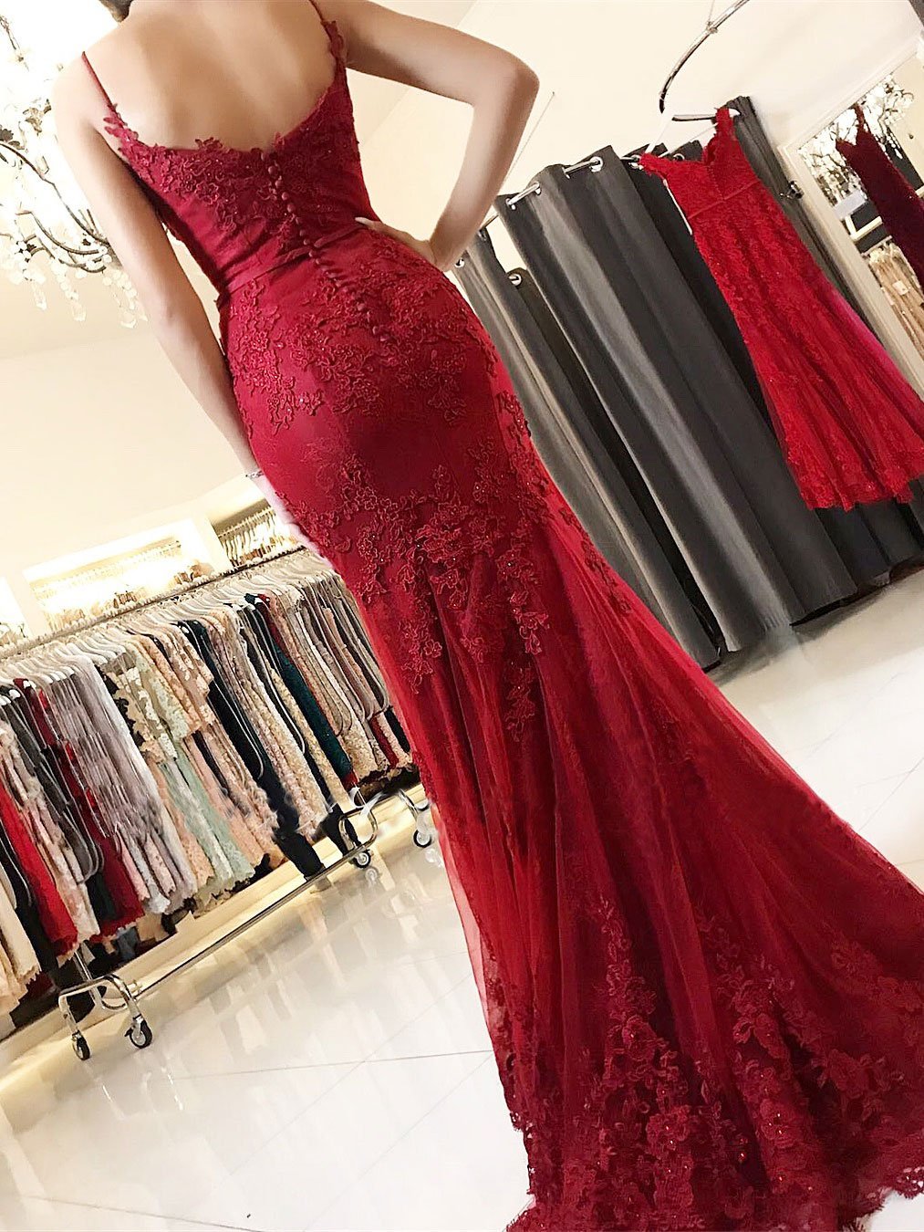 Beautiful Mermaid Prom Dresses With Beaded Appliques Tulle Prom Gowns