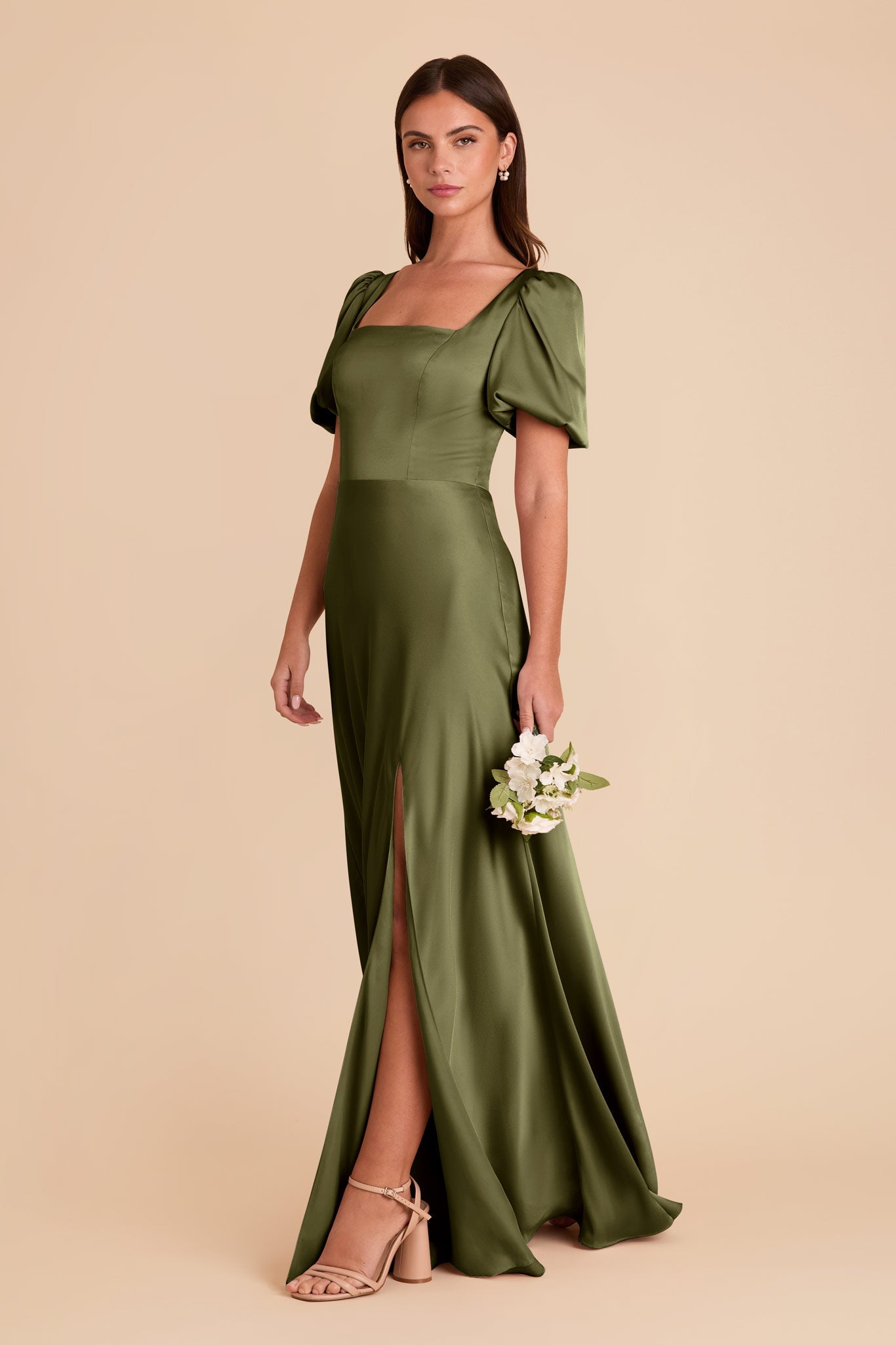 Judy Matte Satin Dress - Martini