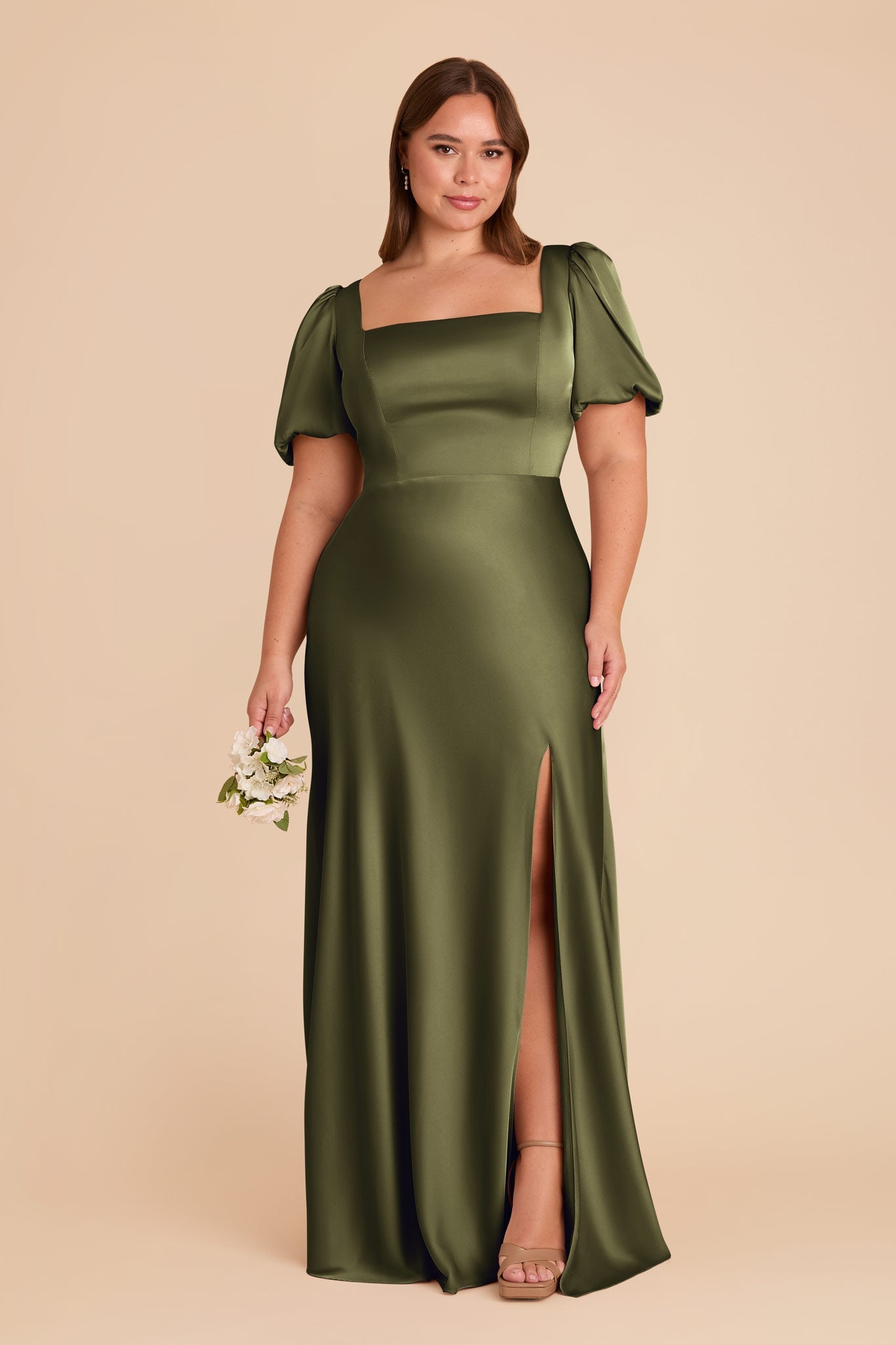 Judy Matte Satin Dress - Martini