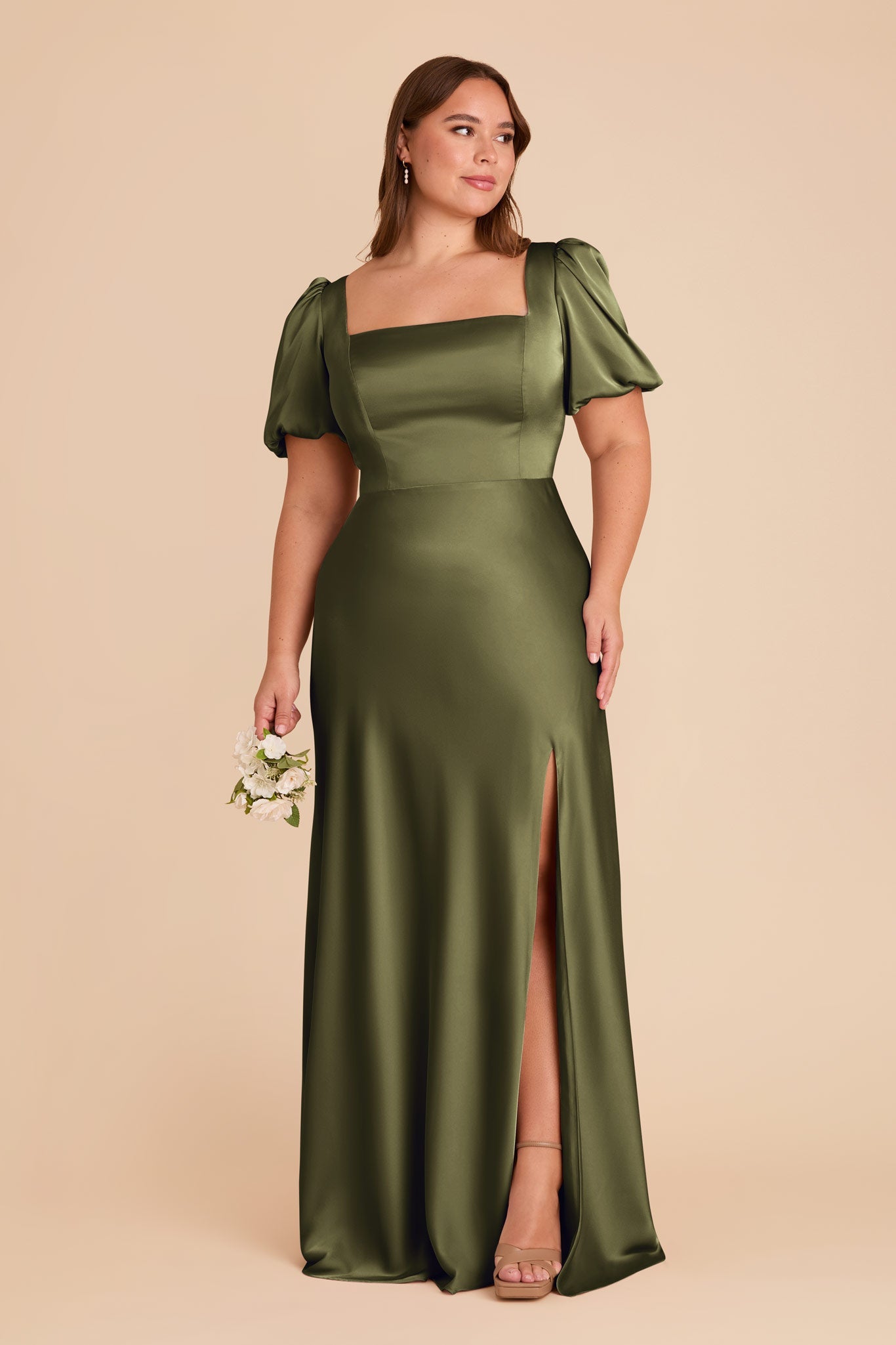 Judy Matte Satin Dress - Martini