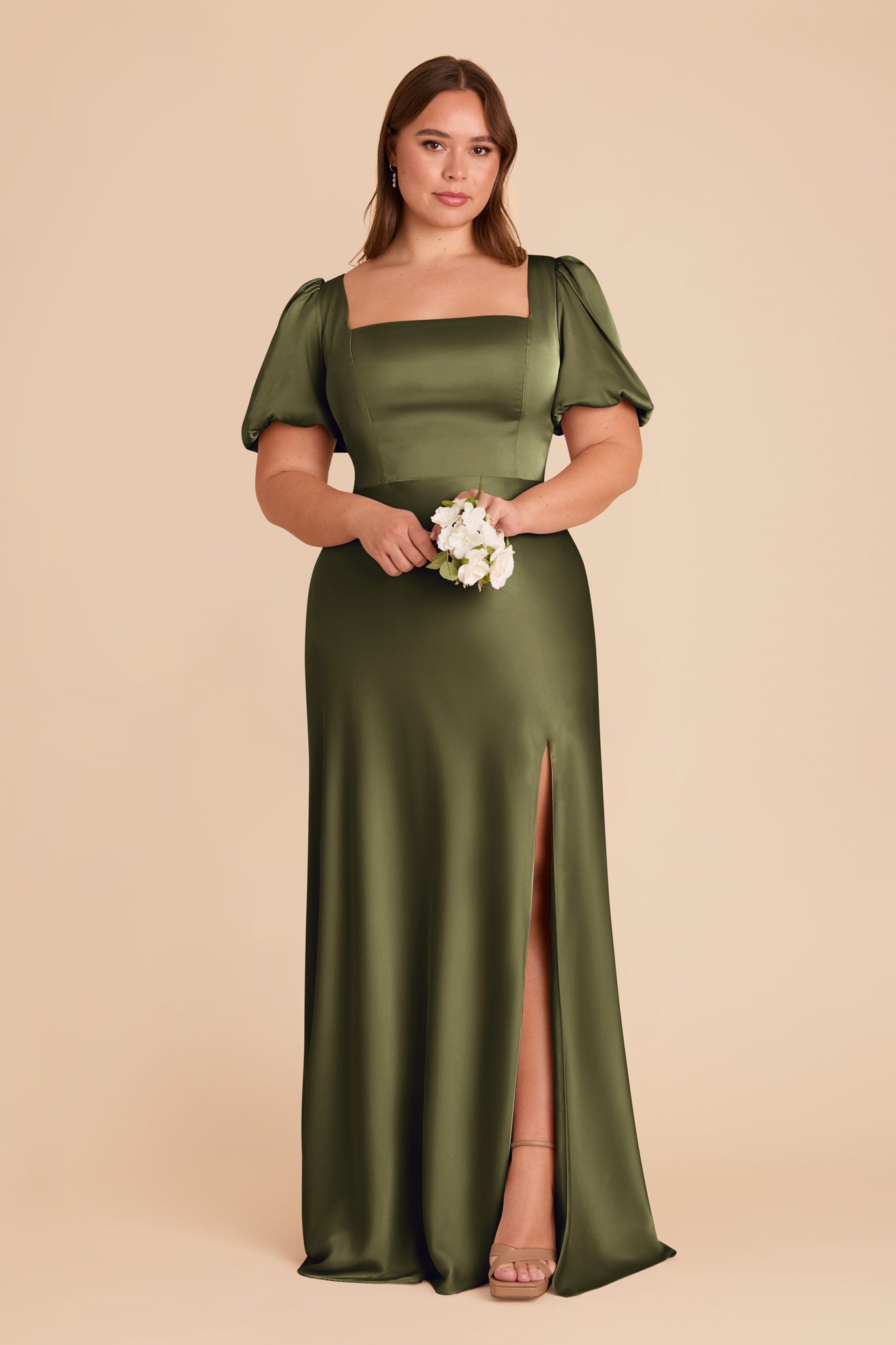 Judy Matte Satin Dress - Martini