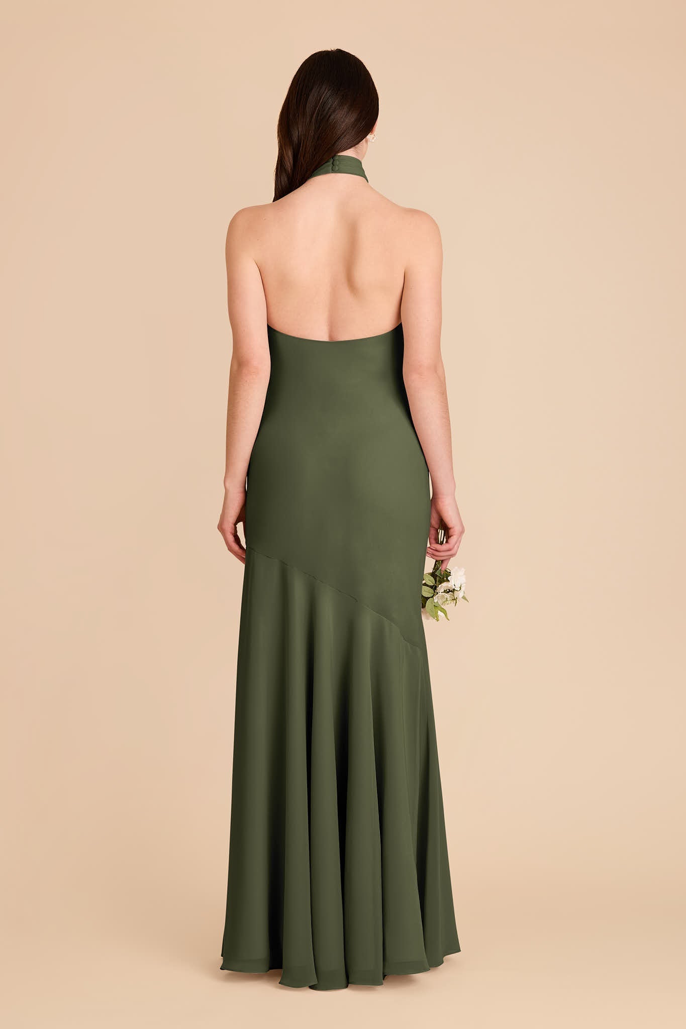 Stephanie Chiffon Dress - Olive