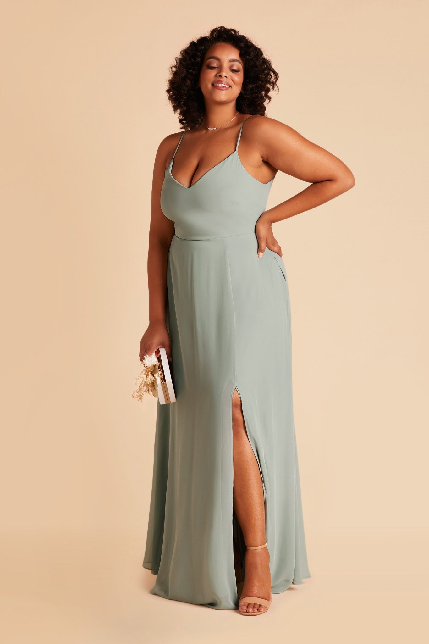 Devin Convertible Dress - Sage
