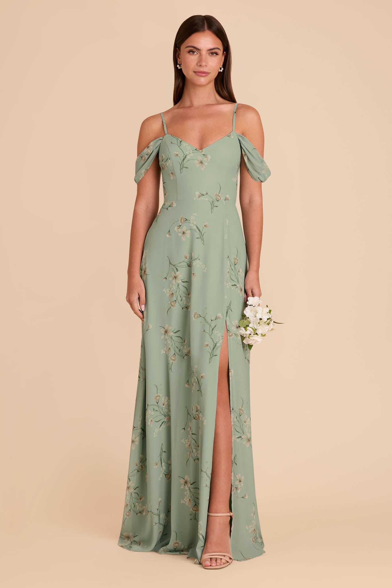 Devin Convertible Dress With Slit - Sage Le Fleur