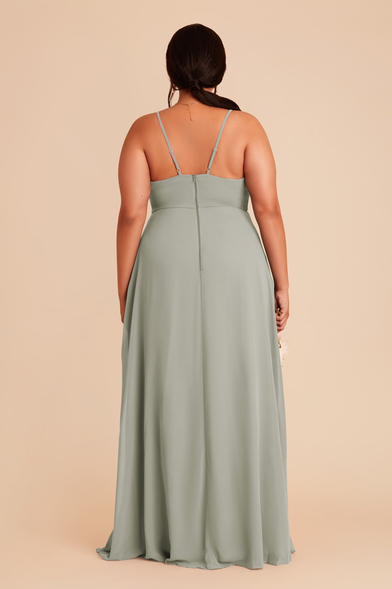 Theresa Chiffon Dress - Sage