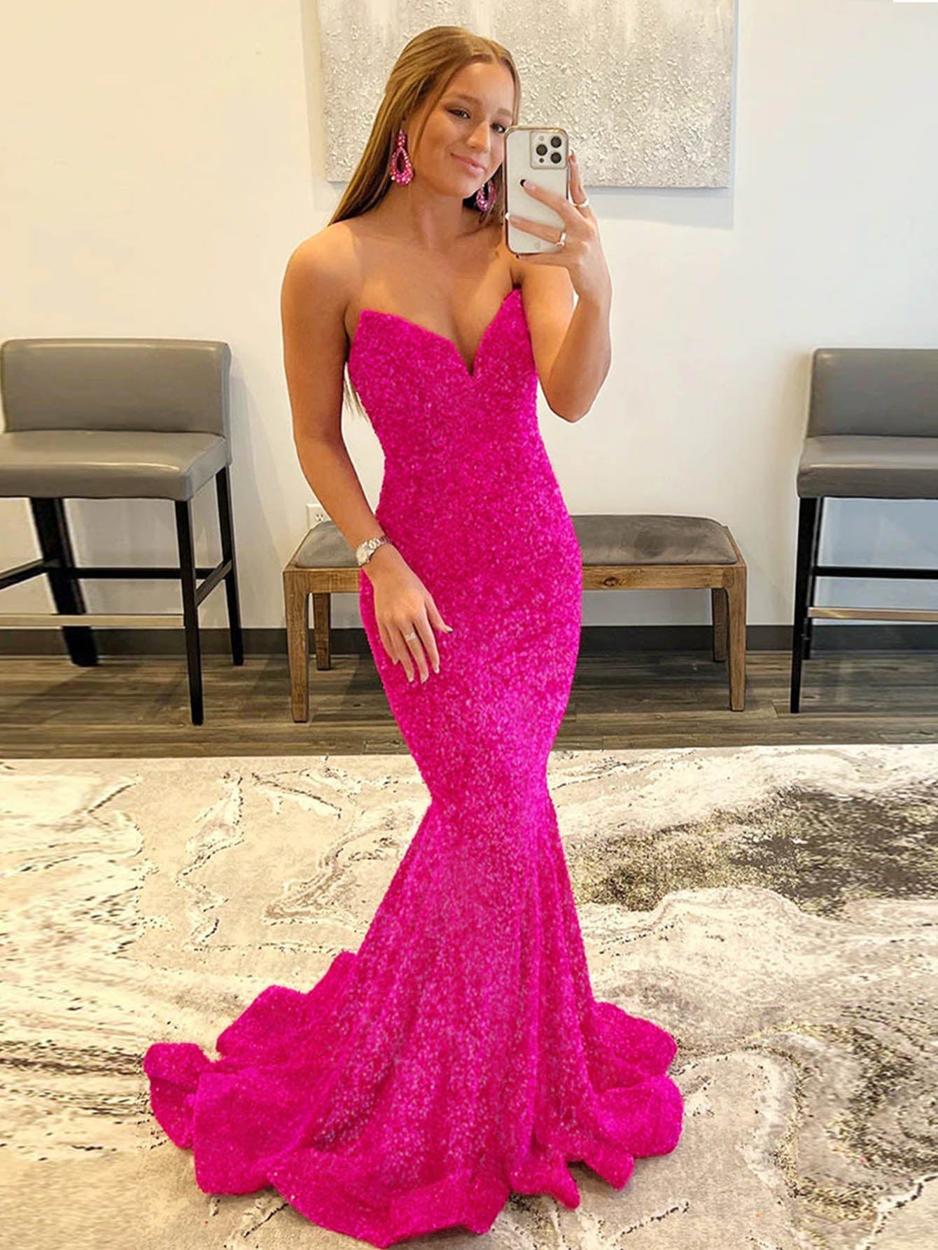 LAURYN | Mermaid Sweetheart Neck Sequins Prom Dresses