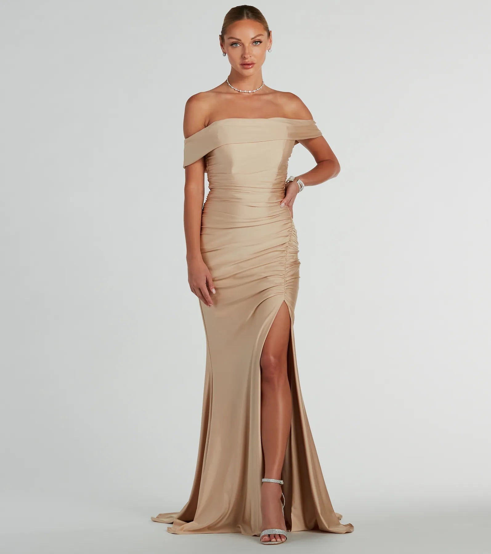 Alicia Off-The-Shoulder Mermaid Formal Dress