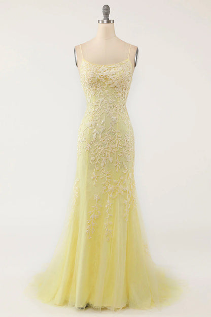 Mint Mermaid Long Prom Dress with Appliques