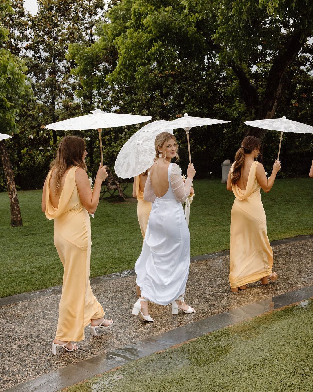 Charming Sheath V Neck Silk Saitn Bridesmaid Dresses