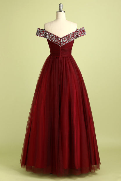 Burgundy Ball Gown