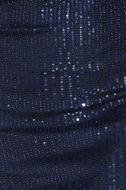 Sparkle On Time Sequin Maxi Dress Blue