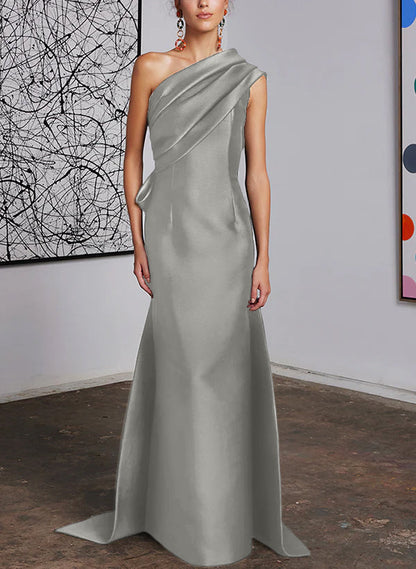 Sheath/Column One-Shoulder Mother of the Bride Dresses
