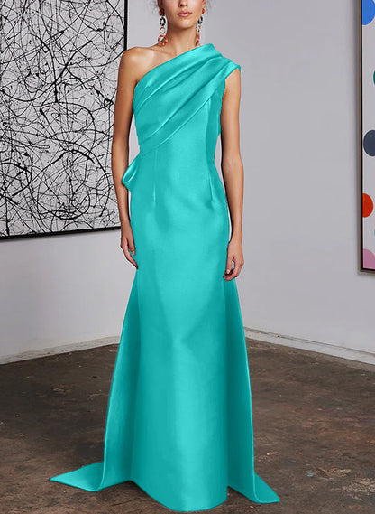 Sheath/Column One-Shoulder Mother of the Bride Dresses