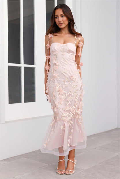 Enchanted Dream Midi Dress Pink