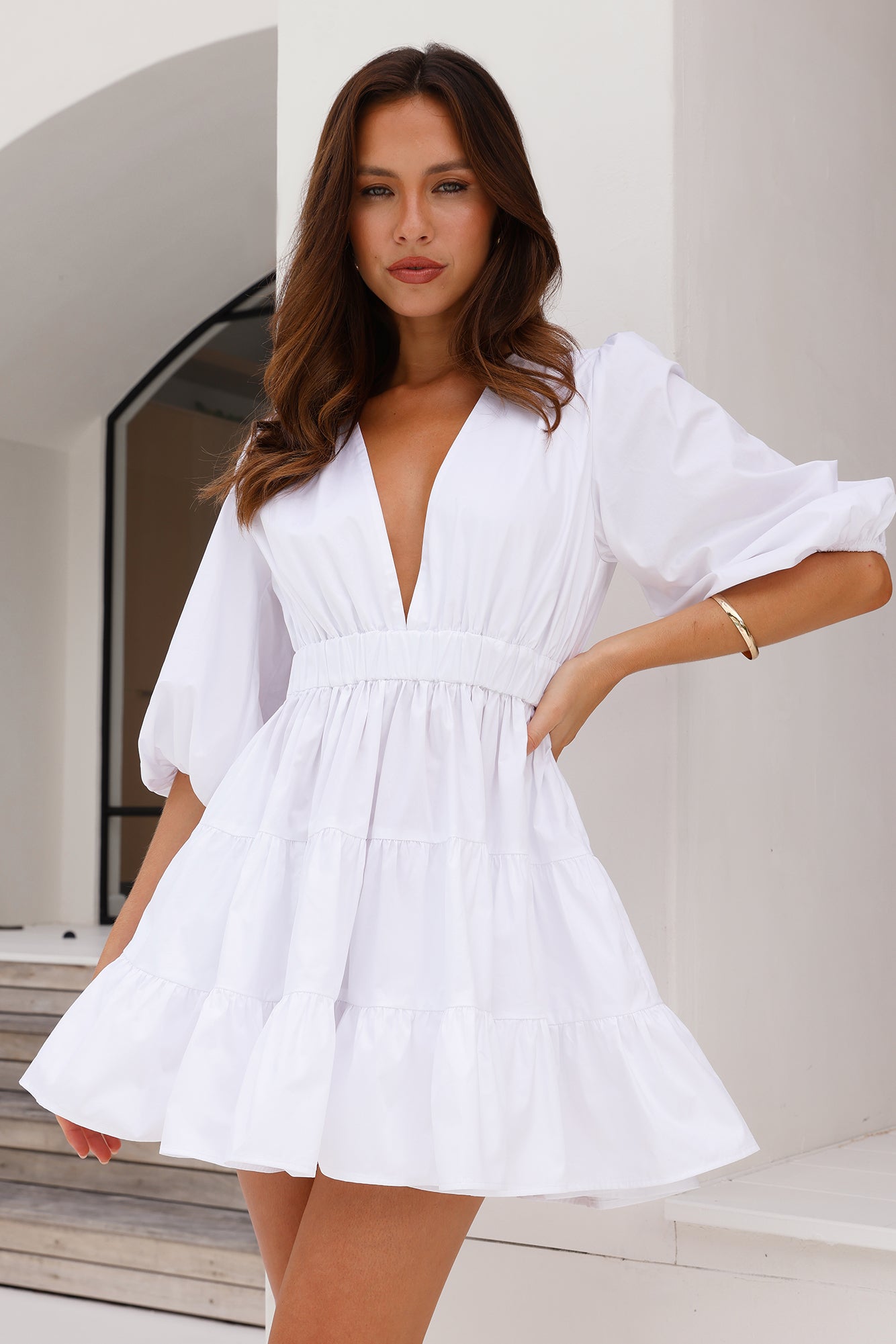 Sweetest Treat Mini Dress White