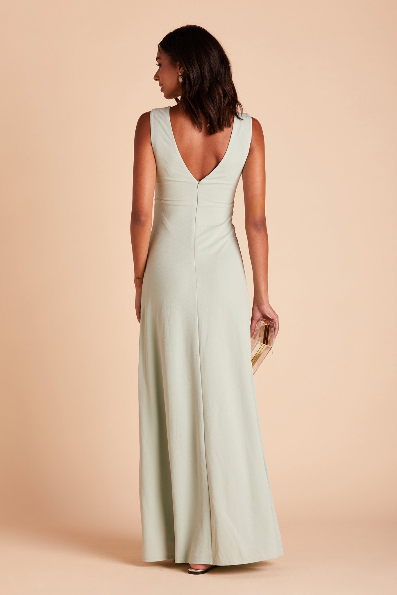 Shamin Crepe Dress - Sage