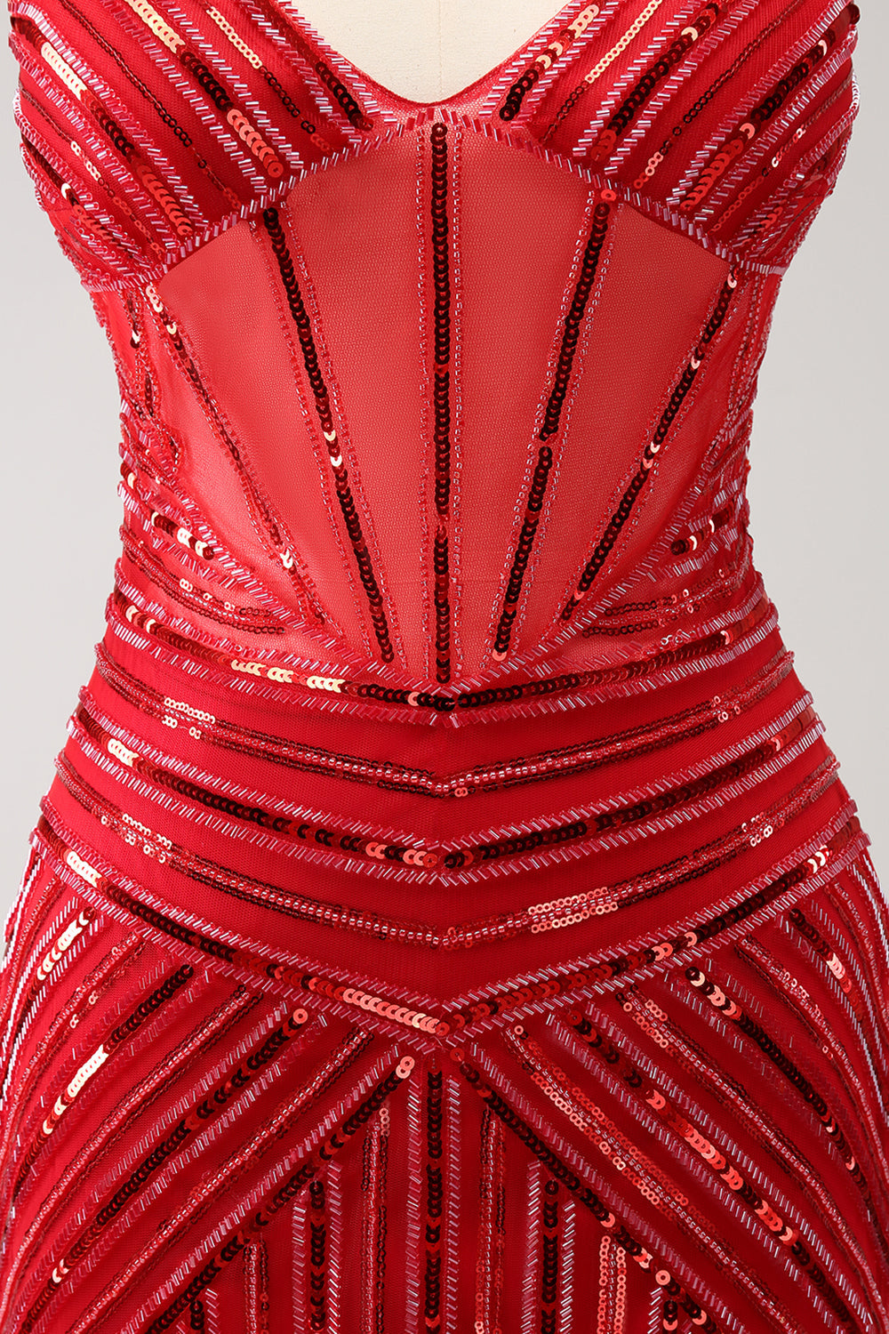 Sparkly Red Spaghetti Straps Sequin Short Tight Homecoming Dress