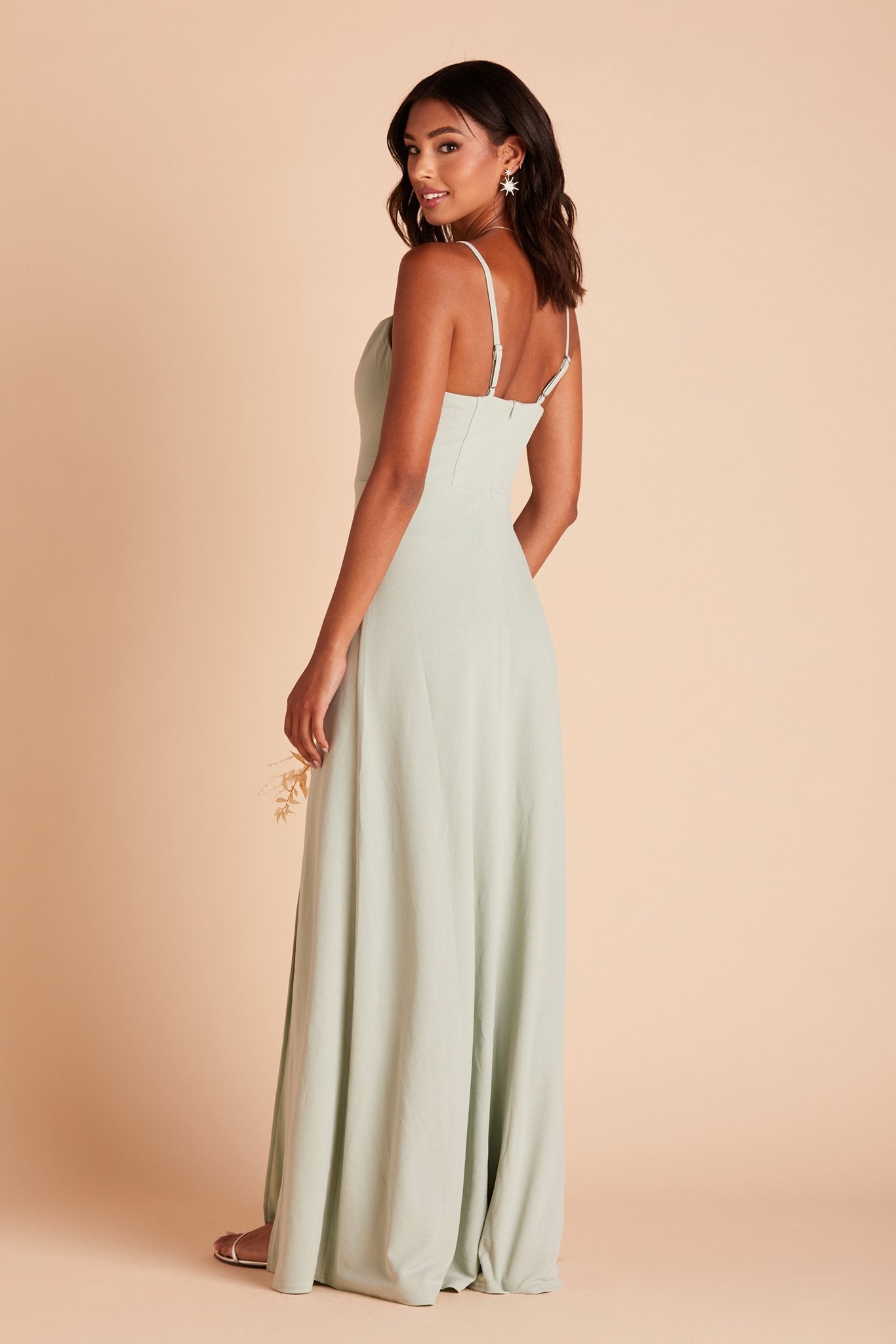 Ash Crepe Dress - Sage