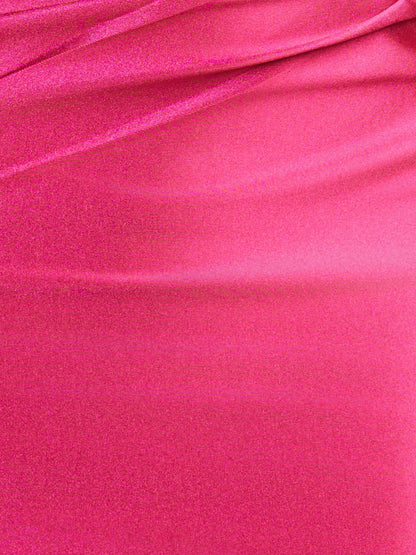 Ariana | Fuchsia Sheath Off the Shoulder Short Satin Homecoming Dress