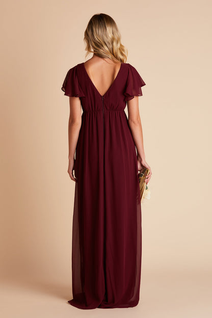 Hannah Empire Dress - Cabernet
